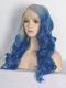 Gray Ombre Blue Wavy Lace Front Snythetic wig SNY100