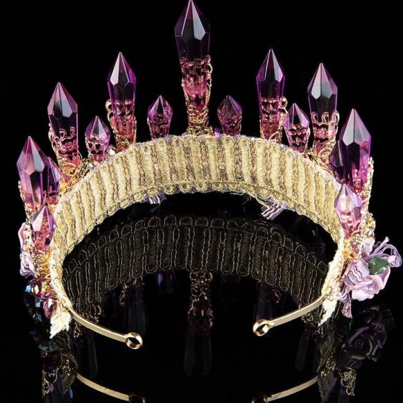 Baroque Amethyst Crown A007