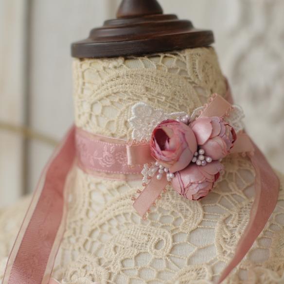 CAMELLIA LACE LOLITA NECKLACE LA020