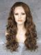 Orange Waist-length Straight Synthetic Lace Wig-SNY028