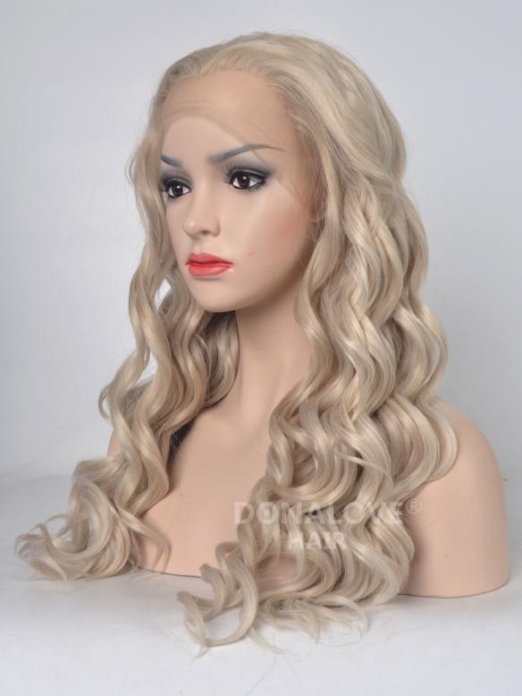 Human Hair Full Lace Wig Curly Ash Brown