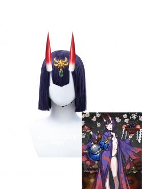 Shuten-Douji Cosplay Synthetic Wefted Cap Wig CW044