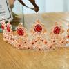 Red Wedding Bridal Crown A013