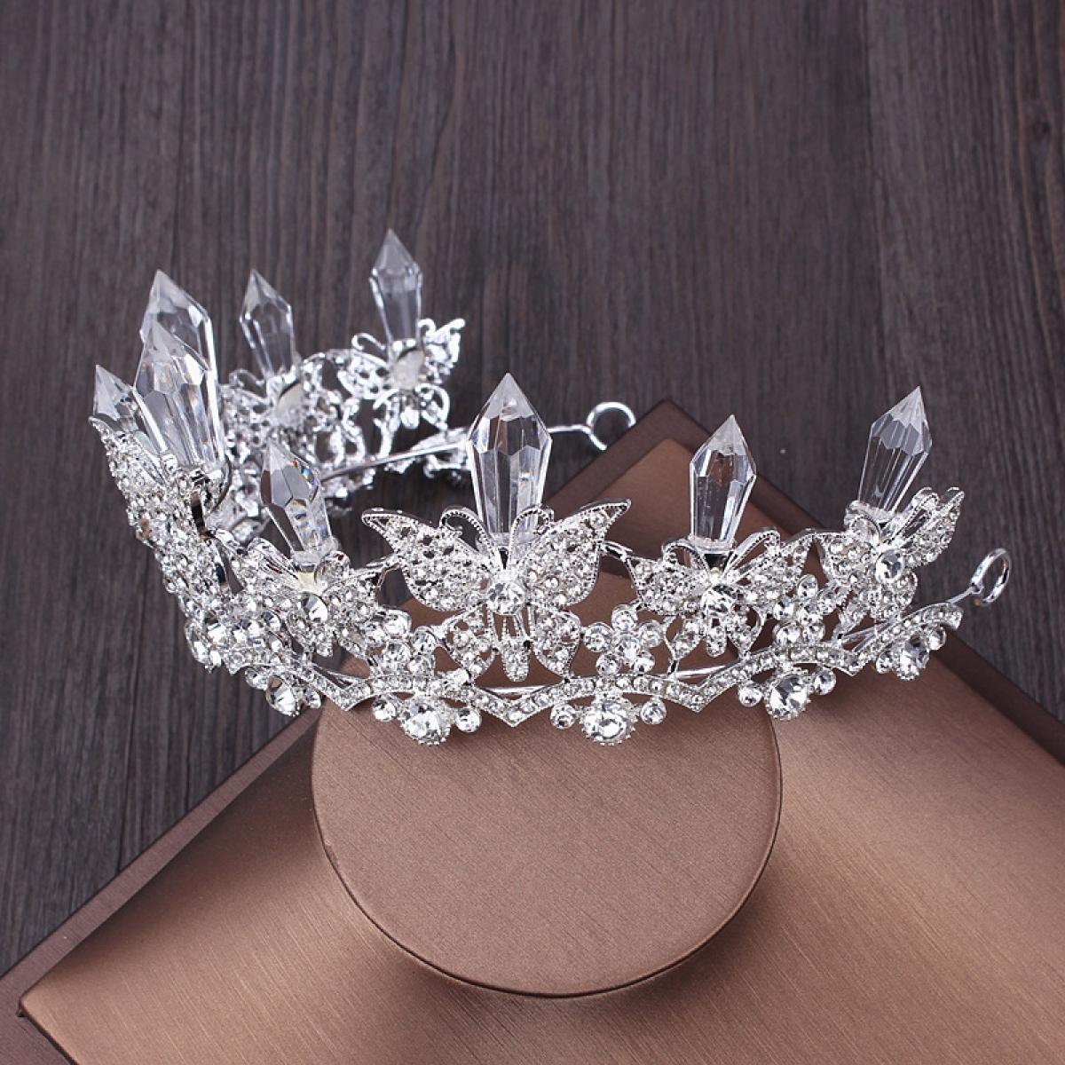 CRYSTAL BRIDAL CROWN AC037 ACCESSORIES DonaLoveHair