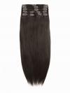 Medium Dark Brown indian remy clip in hair extensions SD005