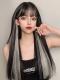 GRADIENT LONG STRAIGHT SYNTHETIC WEFTED CAP WIG LG433