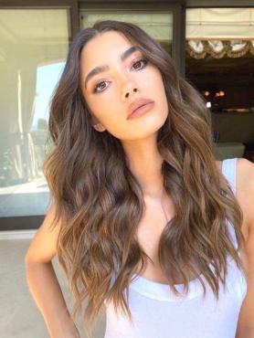 Brown Ombre Long Human Hair Wig HH154