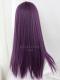Purple Long Straight Synthetic Lace Front Wig LG534