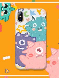 THREE MONSTERS SHOCKPROOF PROTECTIVE DESIGNER IPHONE CASE PC084