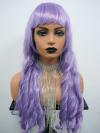 Lilac Long Wavy Synthetic Wefted Cap Wig WW014
