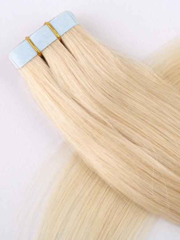 613A White Blonde Dyeable 100% human hair Tape In