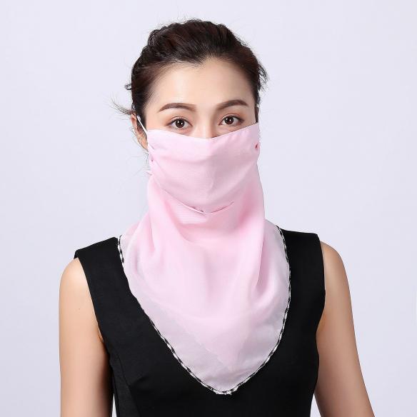WOMEN'S SUN PROTECTION PASTEL SEAMLESS BANDANAS FOR DUST, OUTDOORS, SPORT DB002