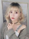 2019 NEW BLACK TO BLONDE BOB WAVY SYNTHETIC WEFTED CAP WIG LG048