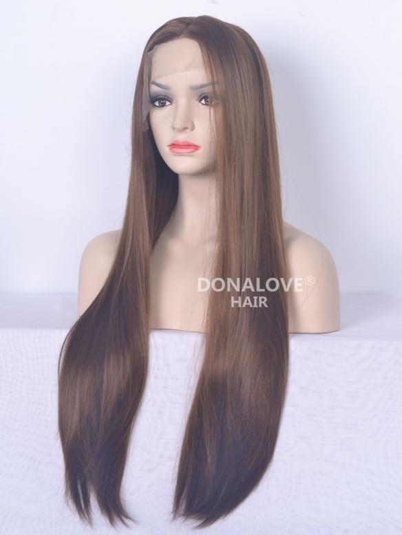 Human Hair Full Lace Wig Curly Ash Brown