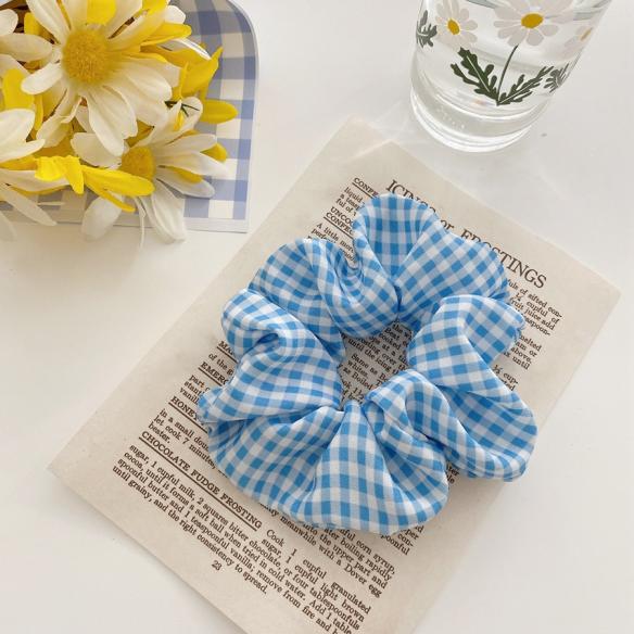 5 PCS BLUE FLOWERS HAIR BAND HB004