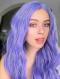 LAVENDER LONG CURLY LONG SYNTHETIC LACE FRONT WIG SNY004