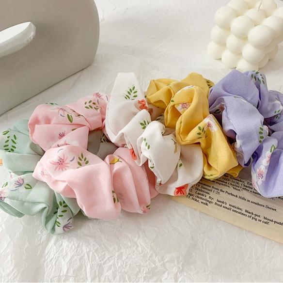 Floral Scrunchies SERIES~5 PCS HAIR TIES HB275