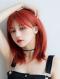 LIGHT RED STRAIGHT SYNTHETIC WEFTED CAP WIG LG816