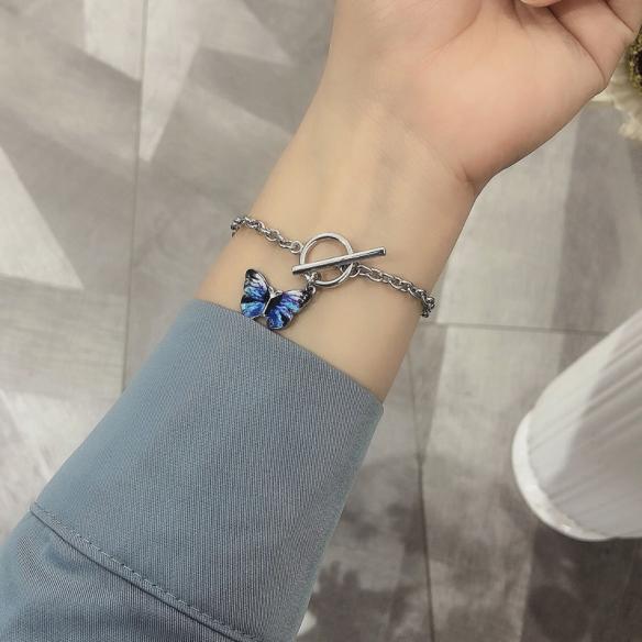 ONE PIECE OF BLUE BUTTERFLY BRACELET A063