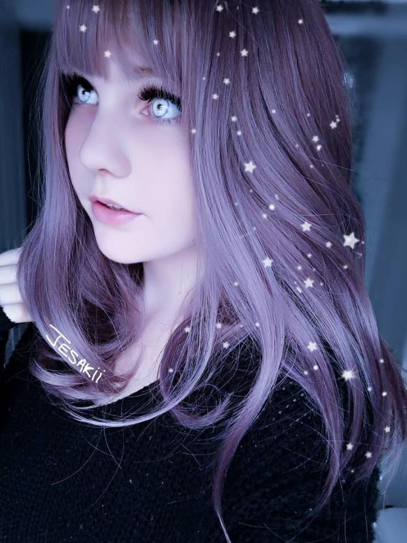 2019 New Dreamy Lilac Synthetic Wefted Cap Wig LG008