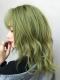 2019 New Matcha Green Synthetic Wefted Cap Wig with Bangs LG042