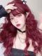 Red Long Wavy Cute Lolita Wig LG951