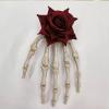1 PC Halloween Gothic Rose&Bone Hair Clip DC135