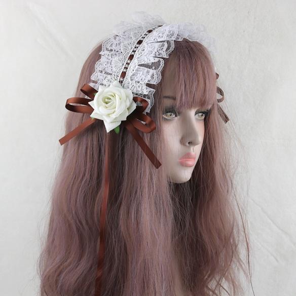 1pc Wood Rose Lolita Hair Band LH011