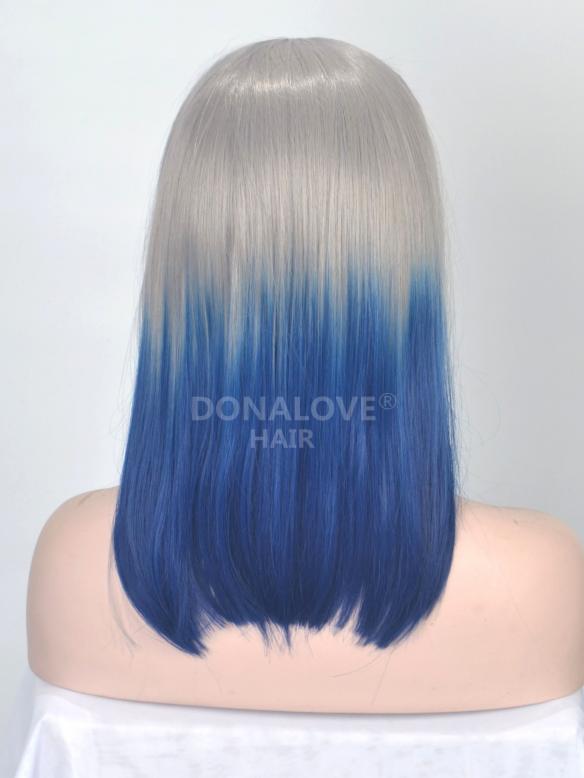 Human Hair Full Lace Wig Curly Ash Brown