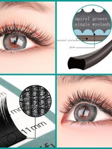 Thread Grooves Eyelashes Gift Set E030