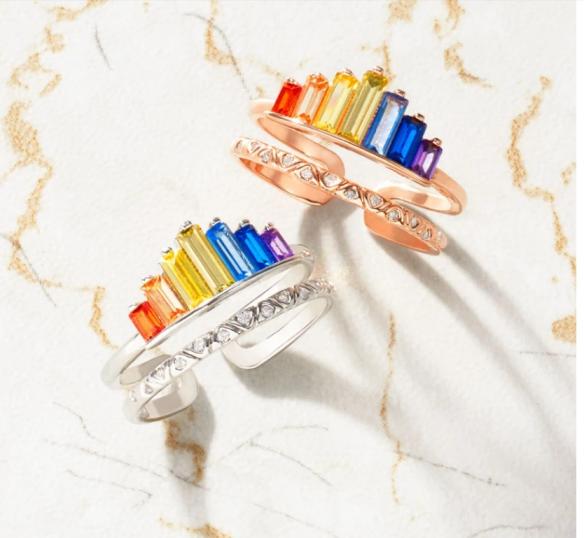 FRIENDSHIP MATCHING RAINBOW RING A023