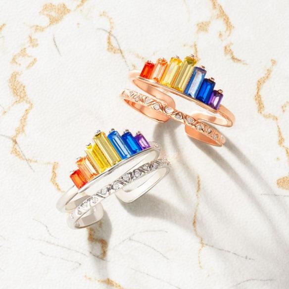 FRIENDSHIP MATCHING RAINBOW RING A023