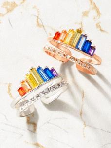 FRIENDSHIP MATCHING RAINBOW RING A023