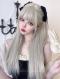 White Blonde Long Straight Pretty Lolita Wig LG952