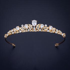 Gold Bridal Crown AC093