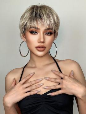 10 Inches Short Pixie Cut Wefted Synthetic Wig LG921