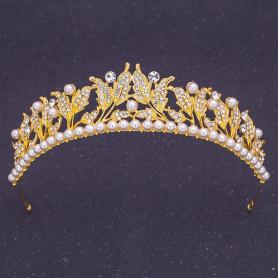 Gold Bridal Crown AC095