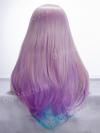 Pastel Colorful Waist-length Straight Synthetic Lace Wig-SNY024