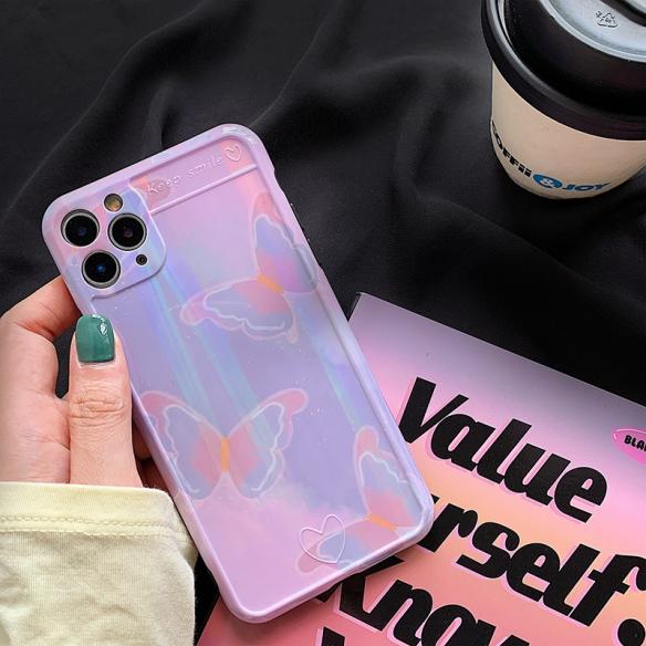 LASER BUTTERFLY SHOCKPROOF PROTECTIVE DESIGNER IPHONE CASE PC102