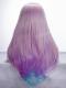 Pastel Colorful Waist-length Straight Synthetic Lace Wig-SNY024