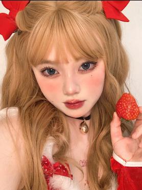 BLONDE LONG WAVY SYNTHETIC WEFTED CAP WIG LG481