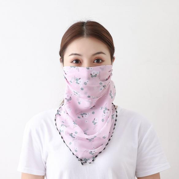WOMEN'S SUN PROTECTION PASTEL SEAMLESS BANDANAS FOR DUST, OUTDOORS, SPORT DB003
