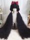 47INCH SUPER LONG BLACK CORN CURLS LOLITA WIG LG944