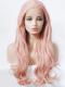 ROSE PINK LONG WAVY SYNTHETIC LACE WIG SNY192