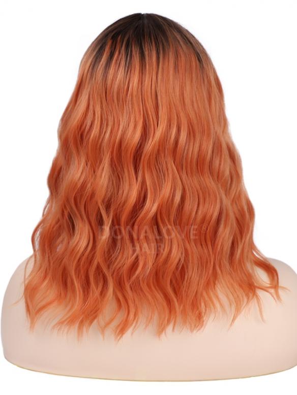 GRADIENT SHOULDER LENGTH WAVY MIDDLE PART LACE WIG MPL010