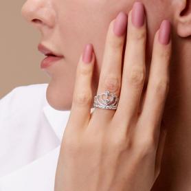 S925 CROWN RING A024