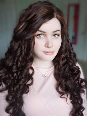 #30 mix #6 waist length curly Synthetic Lace Wig-SNY031