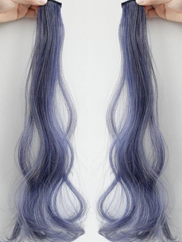 10 pcs Multi-Colors Party Highlights Clip in Synthetic Hair Extensions SCH356