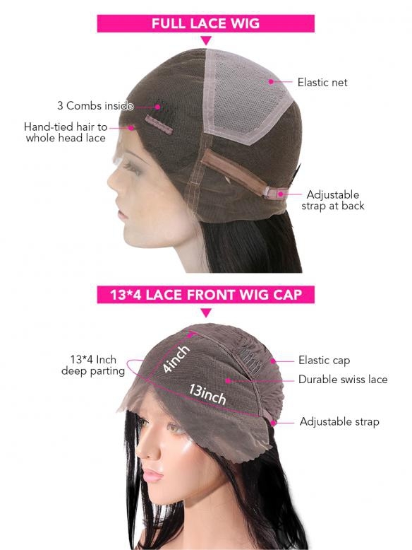 Black Ormbe Brown 100% Remy Human Hair Wig HH210