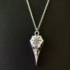 Glow in the Dark Crow Head Incantation Necklace A020